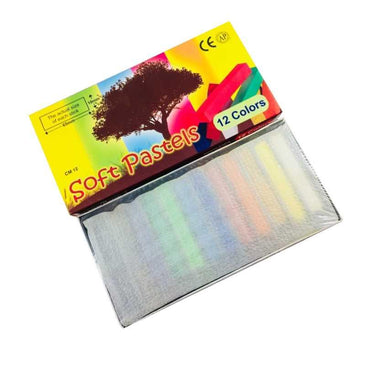 The Color Company Soft Pastels for Artist 12 Pieces Color Set - Multi Colors  CM 12 The Stationers